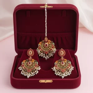 PJ-149 - Luxury Pearls & Diamonds Gold - Jewelry Set Style 5