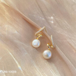 UNI-10009 - Zig Zag Gold - Earring