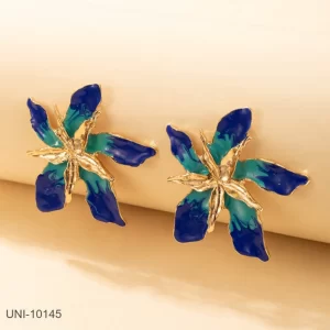UNI-11595 - Gold Diamond Butterfly - Earring